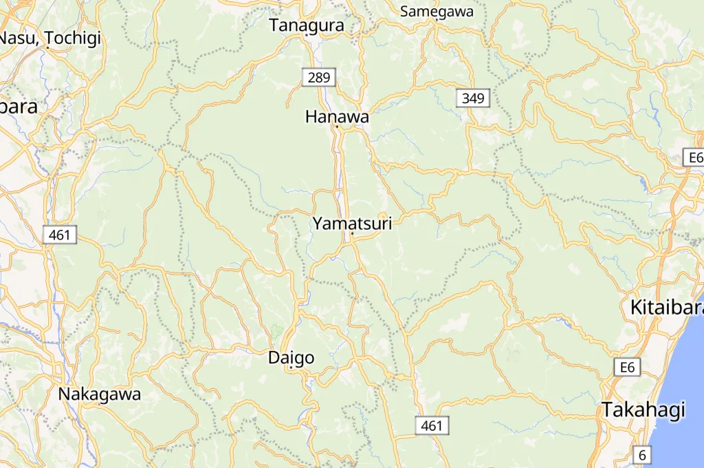 Yamatsuri Area Map Yamatsuri Area Map