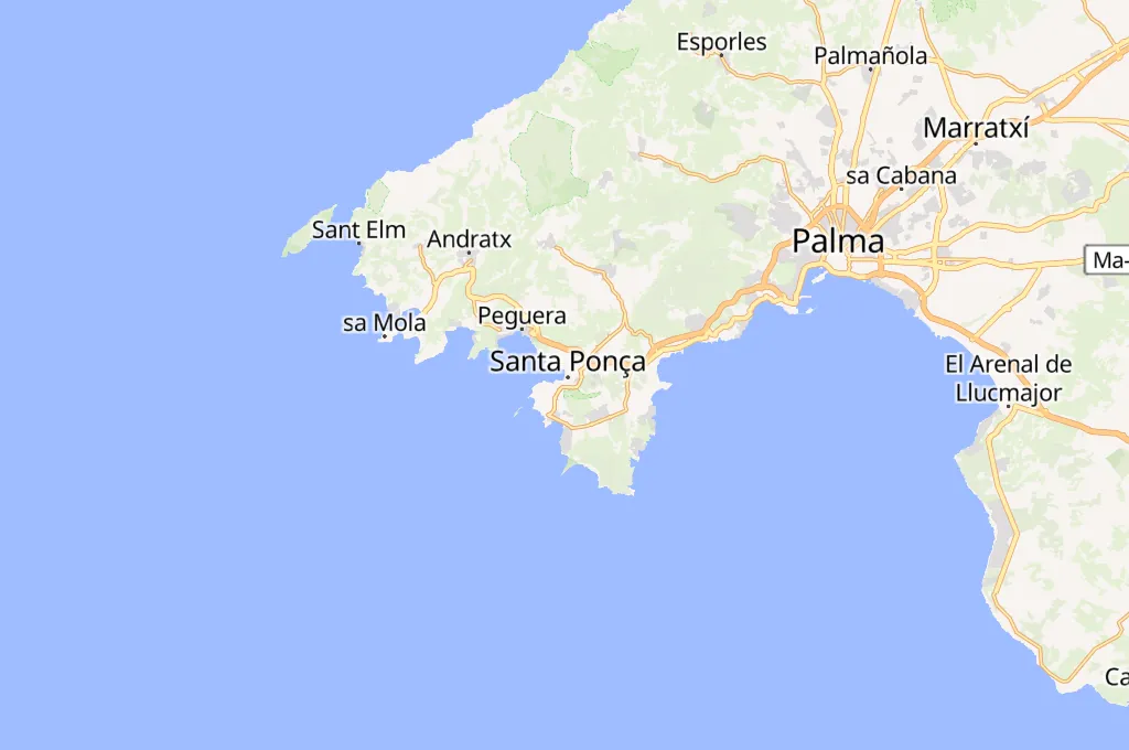 Santa Ponsa Area Map Santa Ponsa Area Map