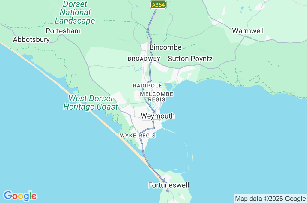 Weymouth Area Map