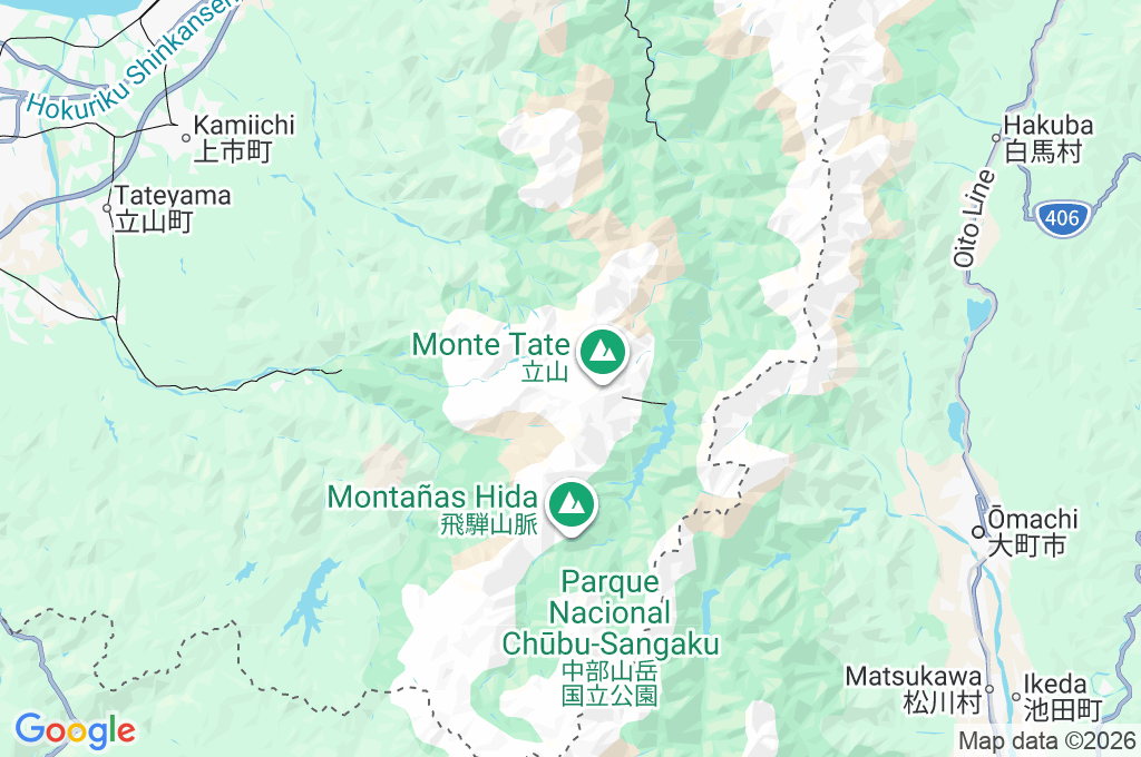 Murodo Area Map