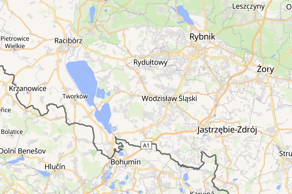 Kokoszyce Area Map Kokoszyce Area Map