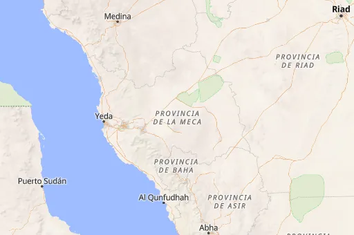 Map of Provincia de La Meca