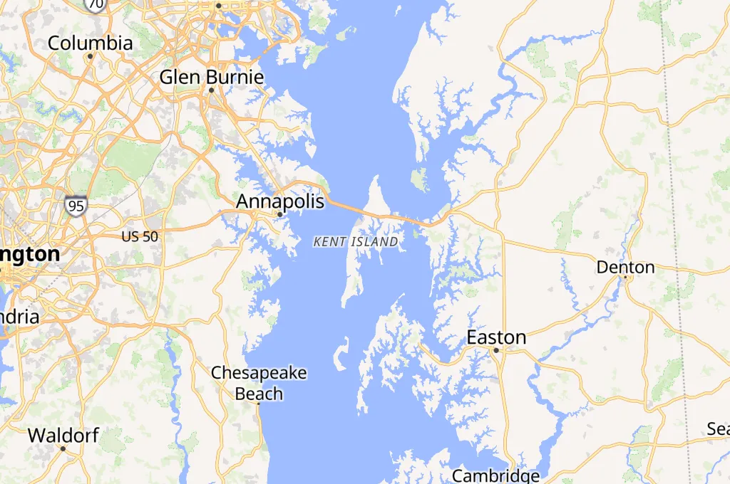 Kent Island Area Map Kent Island Area Map