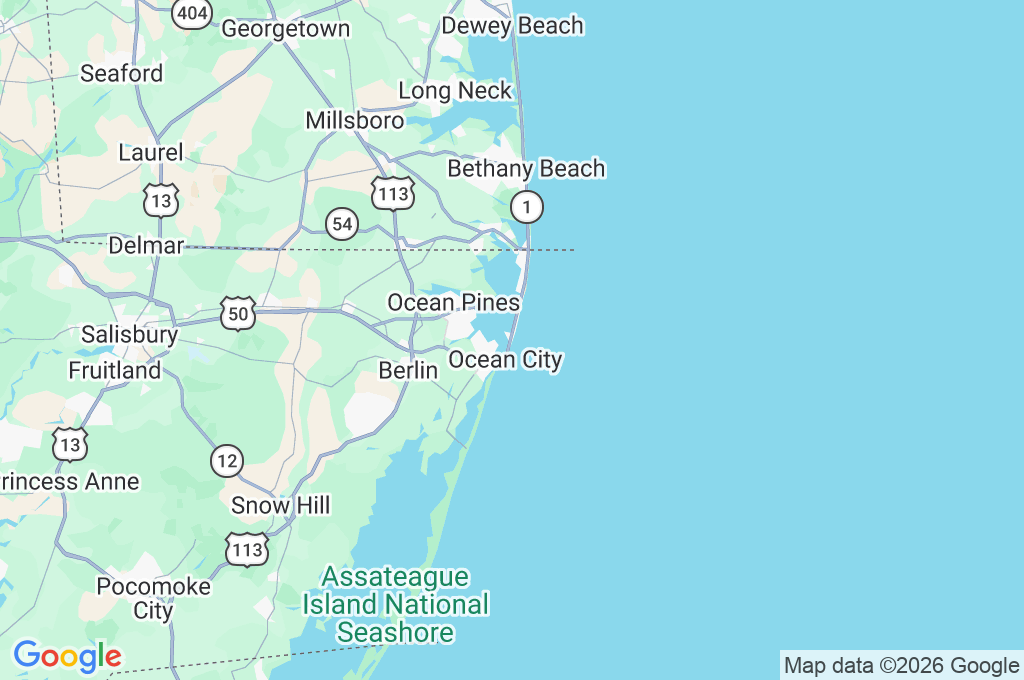 Ocean City Boardwalk Area Map Ocean City Boardwalk Area Map