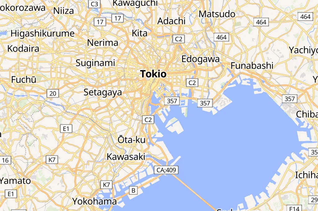 Odaiba Area Map