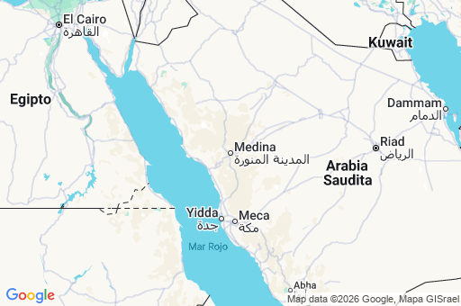 Map of Arabia Saudita