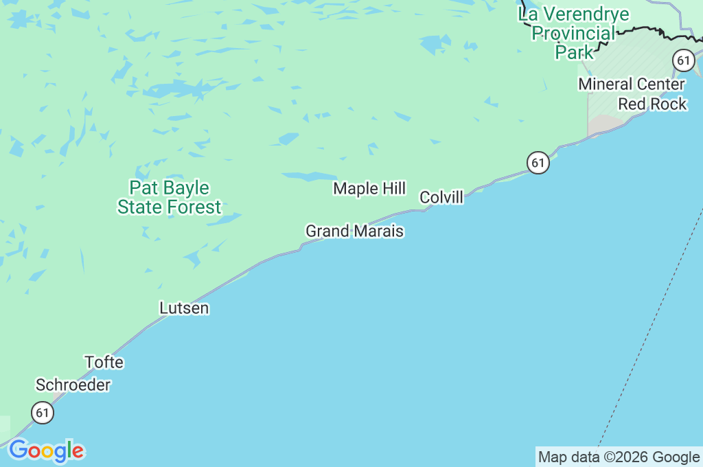 Grand Marais Area Map Grand Marais Area Map
