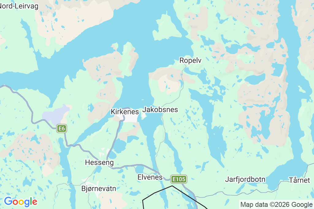 Kirkenes Area Map Kirkenes Area Map