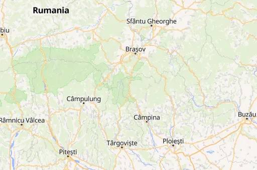 Map of Bușteni