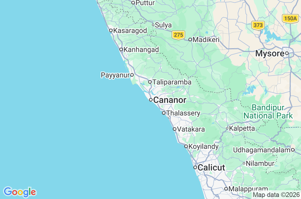 Cananor Area Map