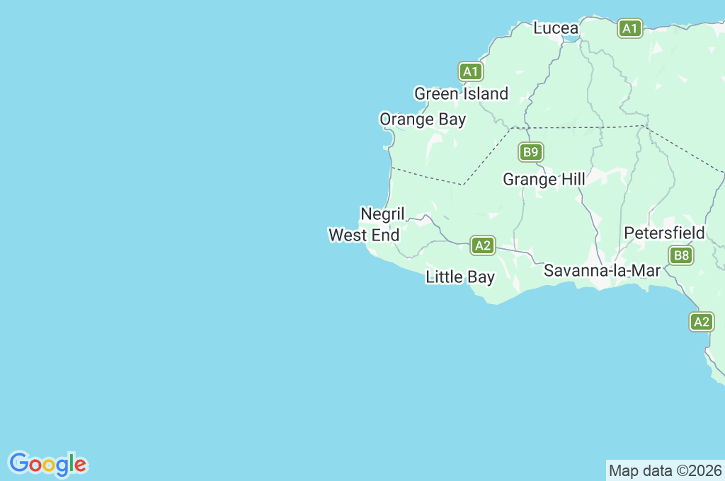Negril Area Map Negril Area Map