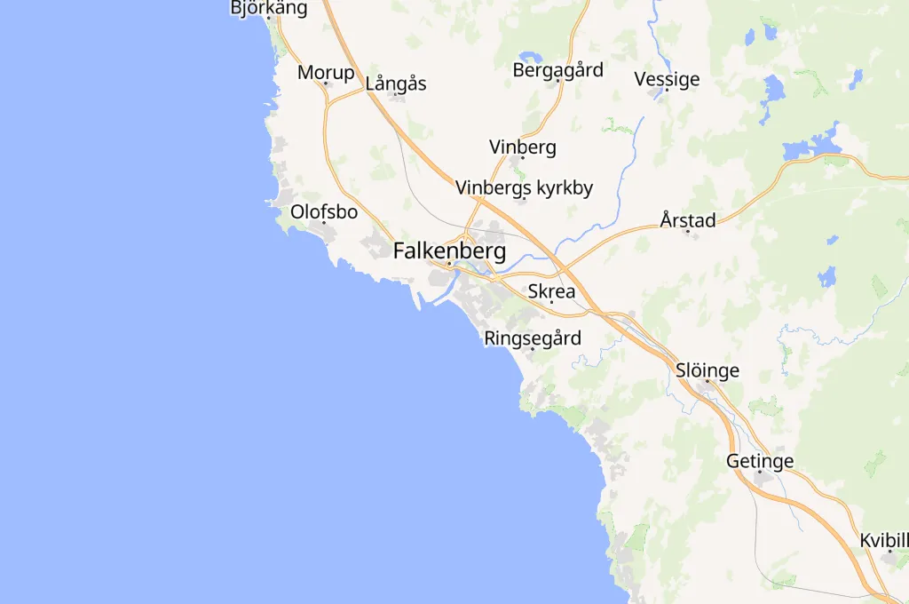Skrea Strand Area Map Skrea Strand Area Map