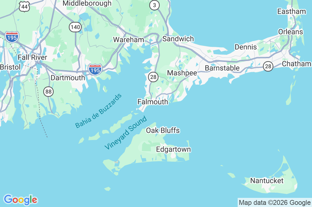 Falmouth Heights Area Map