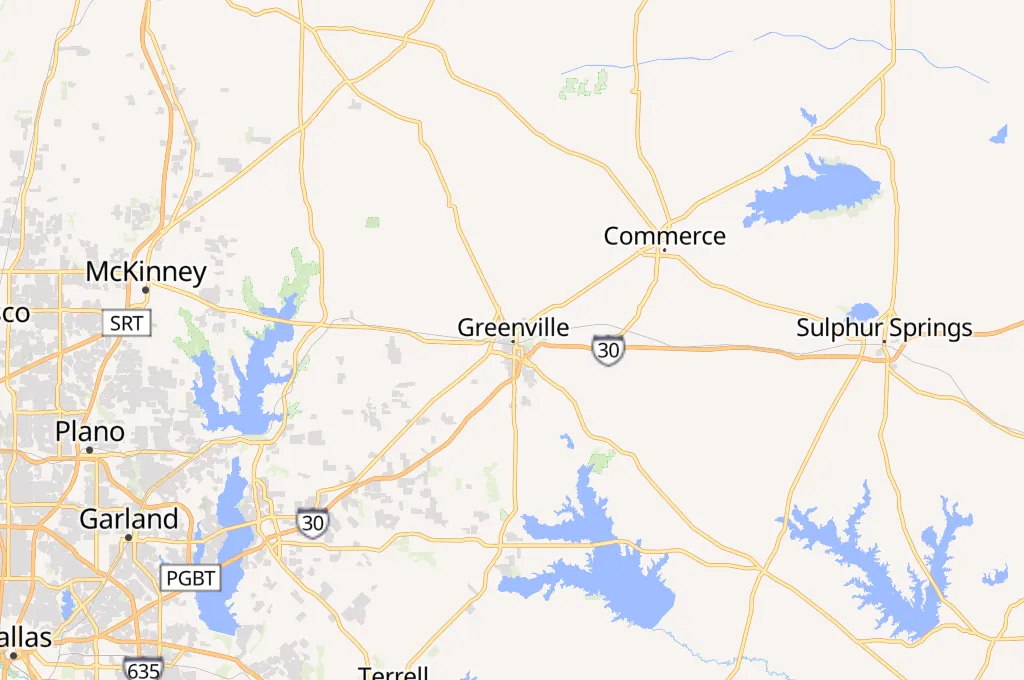 Greenville Area Map Greenville Area Map