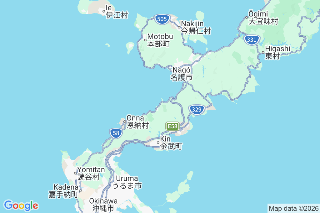 Kariyushi Beach Resort Ocean Spa Area Map Kariyushi Beach Resort Ocean Spa Area Map
