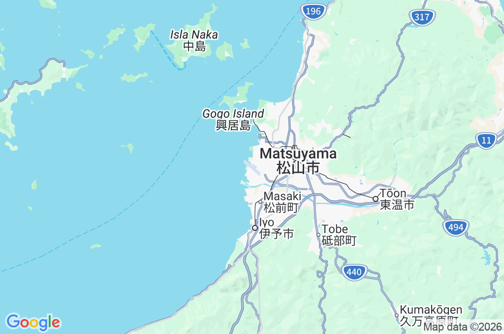 Aeropuerto de Matsuyama Area Map