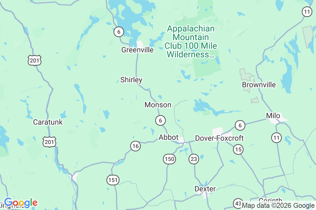 Monson Area Map
