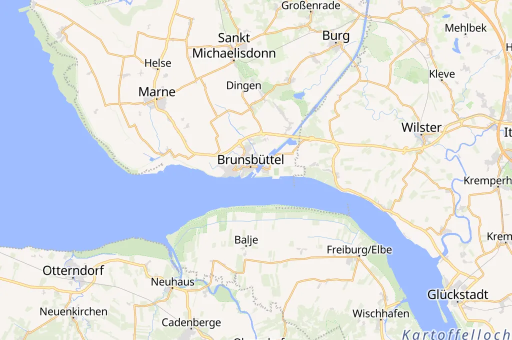 Brunsbüttel Area Map Brunsbüttel Area Map