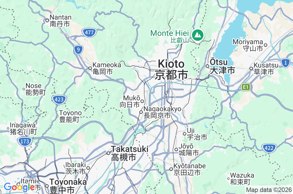Machiterasu MUKO Area Map