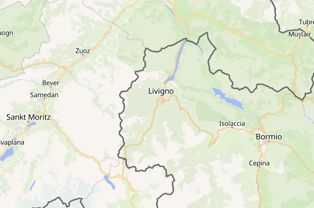 Livigno Area Map