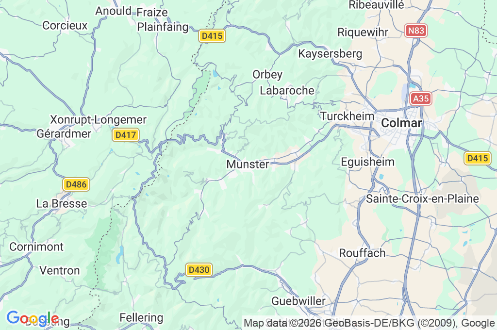 Munster Area Map Munster Area Map
