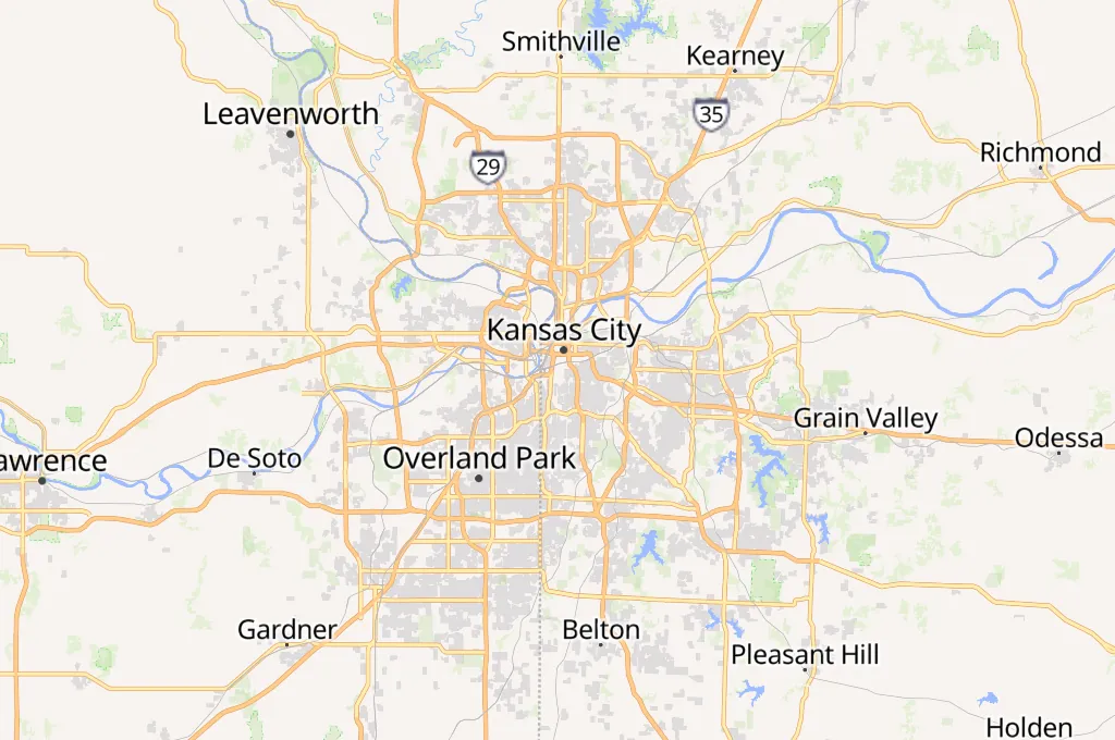 National WWI Museum and Memorial Area Map National WWI Museum and Memorial Area Map