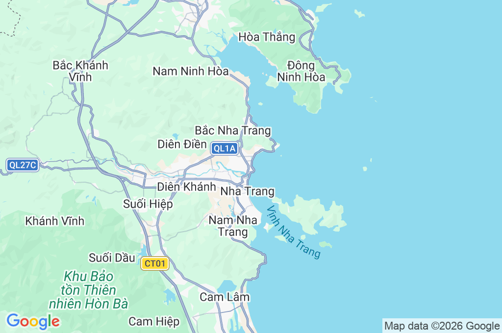 Nha Trang Area Map Nha Trang Area Map