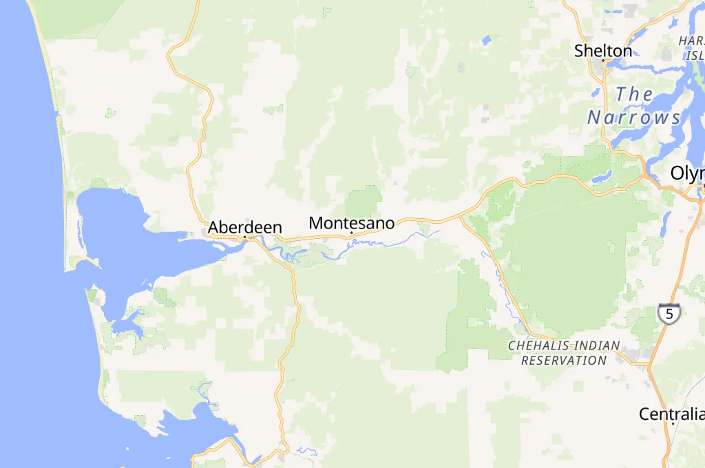 Montesano Area Map Montesano Area Map