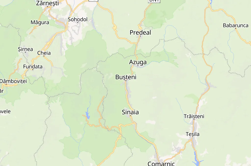 Bușteni Area Map Bușteni Area Map