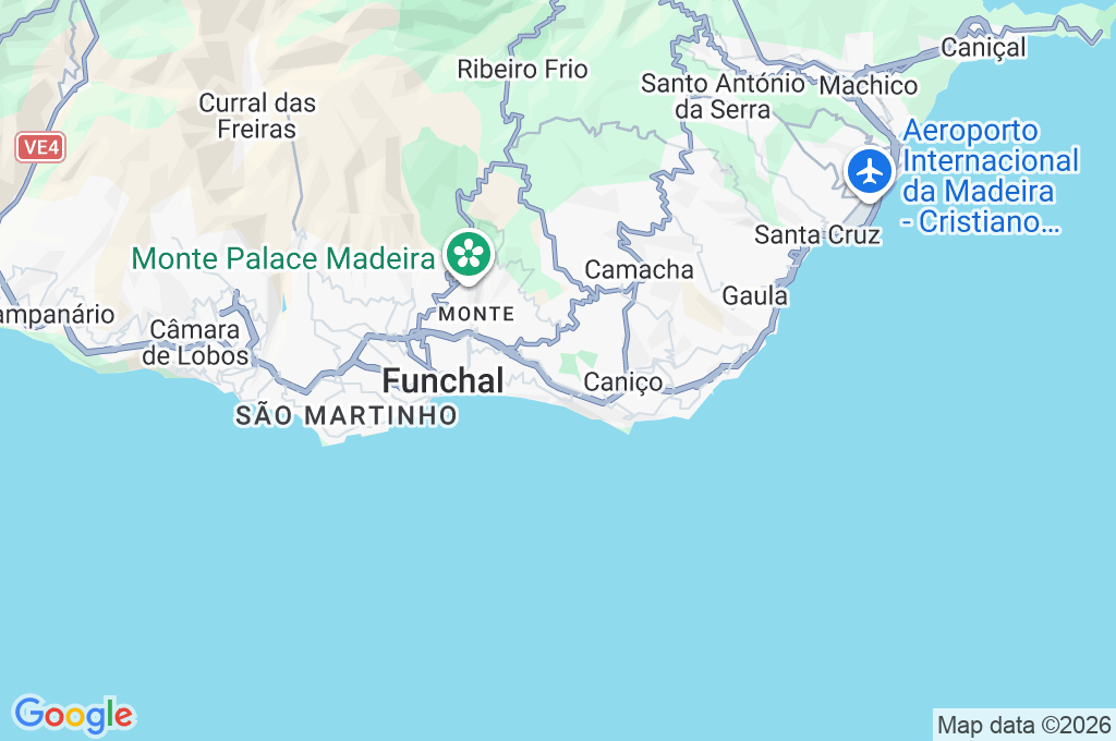Palheiro Golf Area Map