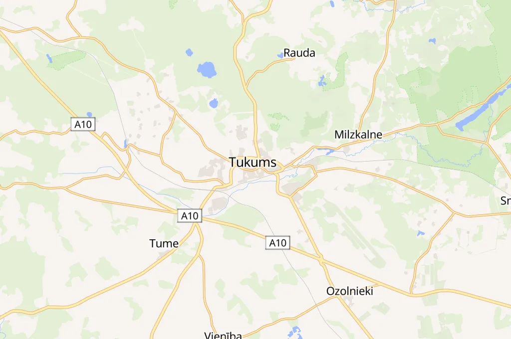 Tukums Area Map
