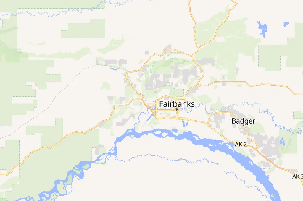 Universidad de Alaska Fairbanks Area Map Universidad de Alaska Fairbanks Area Map