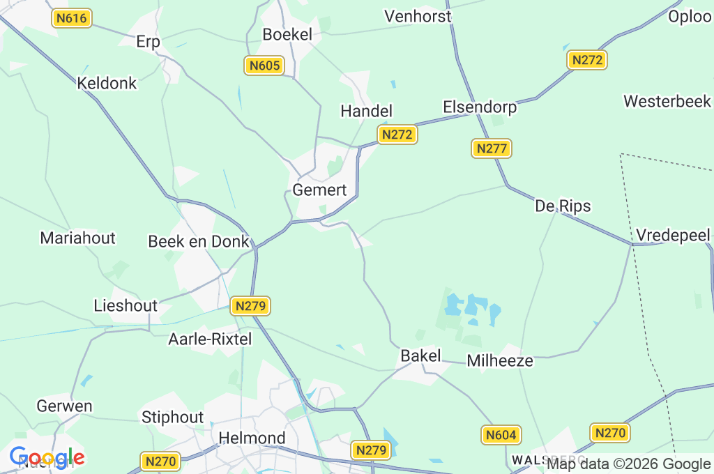 De Mortel Area Map