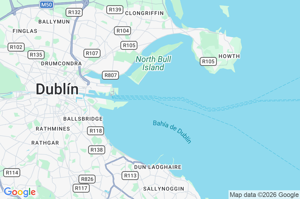 Faro de Poolbeg Area Map