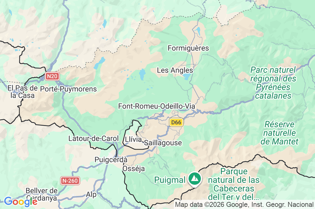 Les Airelles Area Map