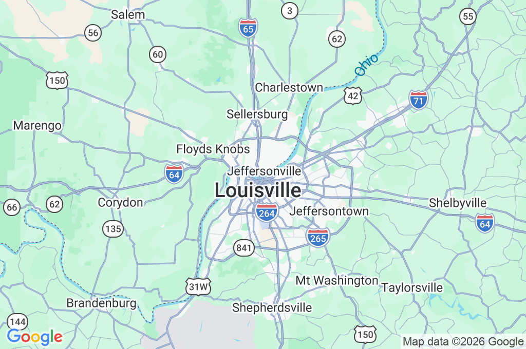 Jeffersonville Area Map