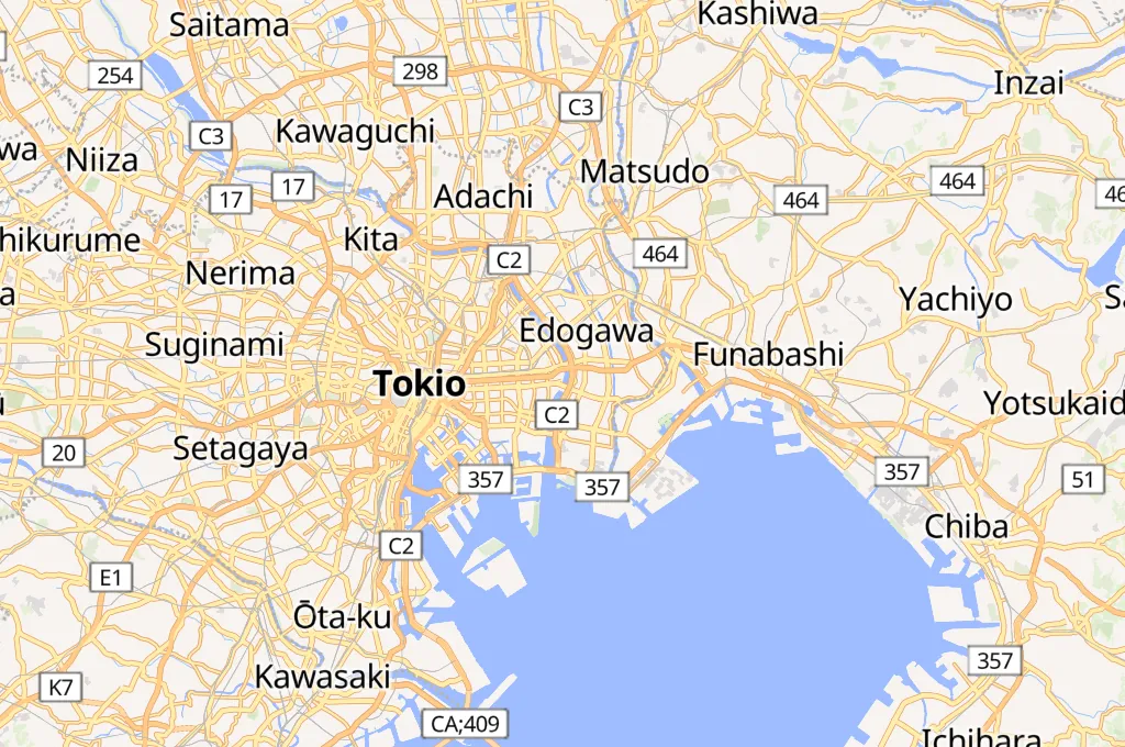 Ribera de Komatsugawa Area Map