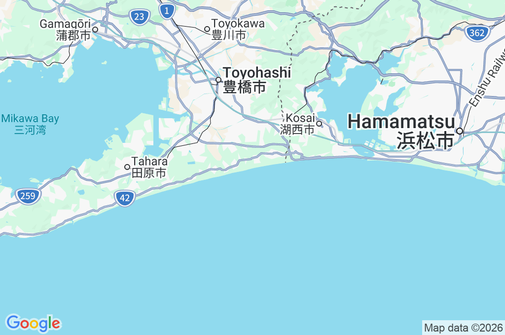 Costa de Omotehama Area Map Costa de Omotehama Area Map