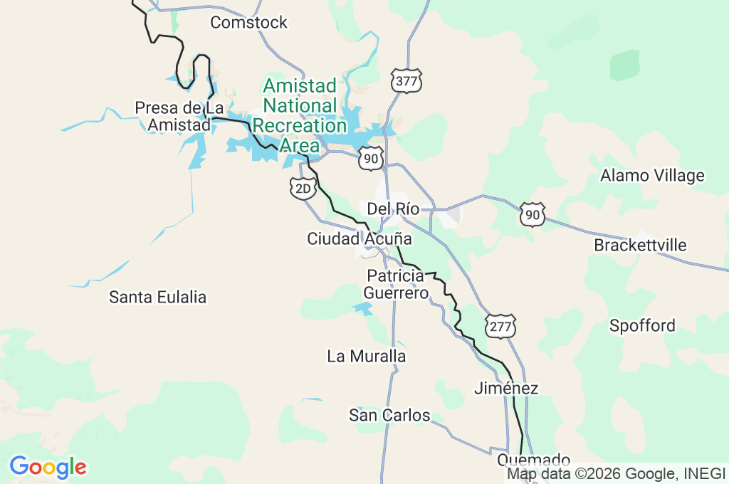 Bulevar José de las Fuentes Rodríguez Area Map