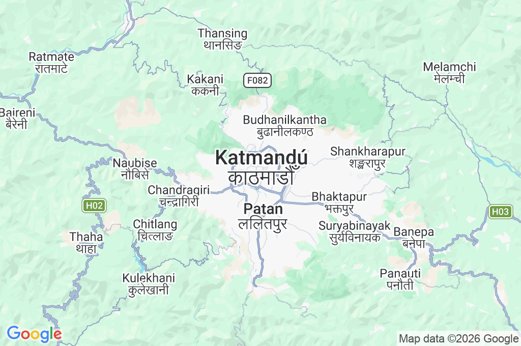 Katmandú Area Map