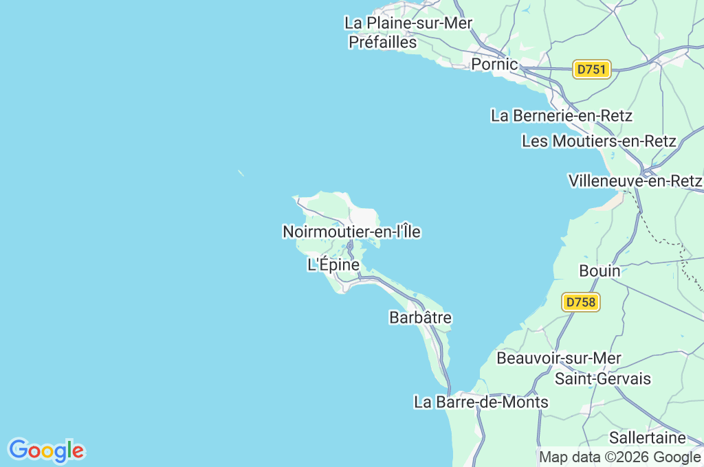 Port de Noirmoutier Area Map