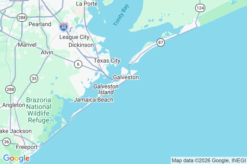 Galveston Seawall Area Map Galveston Seawall Area Map
