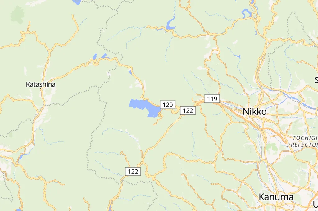 Santuario Futarasan Chūgūshi Area Map Santuario Futarasan Chūgūshi Area Map