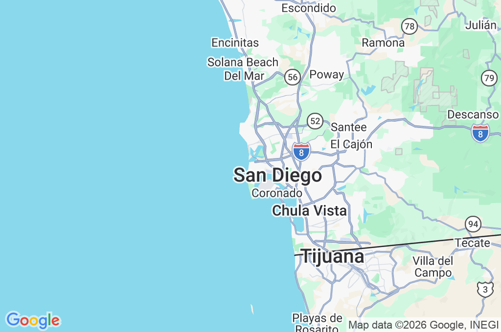 Ocean Beach Area Map Ocean Beach Area Map