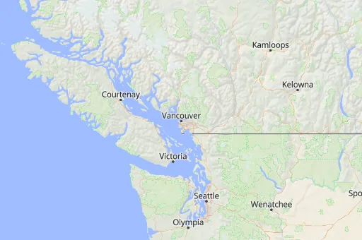 Map of Vancouver