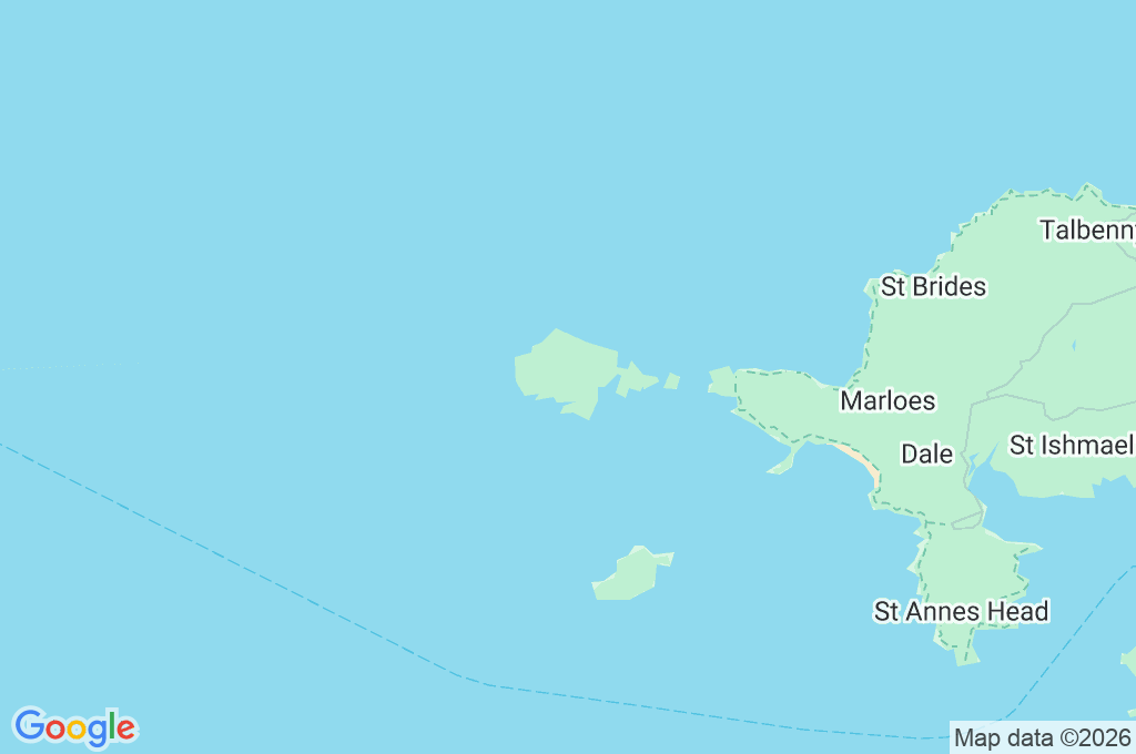 Isla de Skomer Area Map Isla de Skomer Area Map