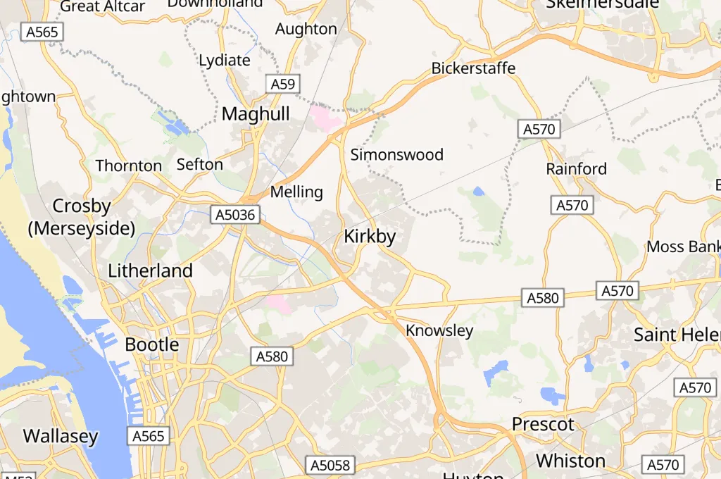 St Chad's Church Area Map