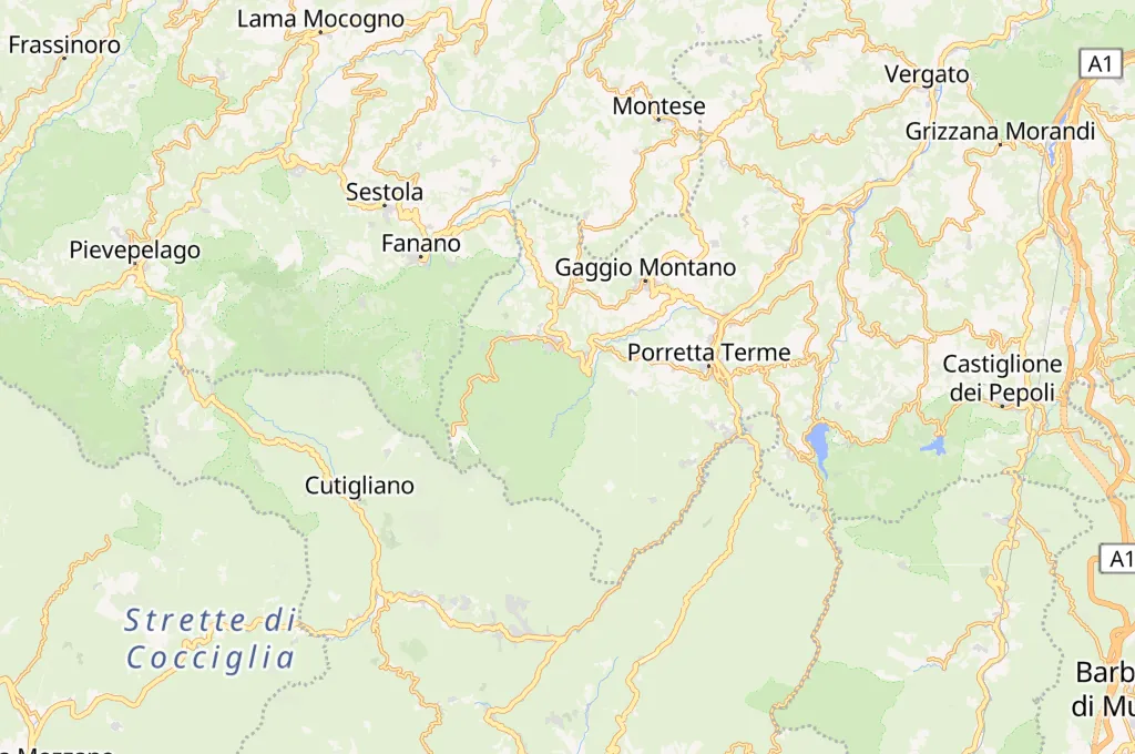 Monte Pizzo Area Map