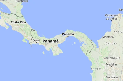 Map of Panamá