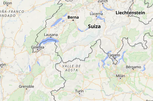 Map of Cantón del Valais